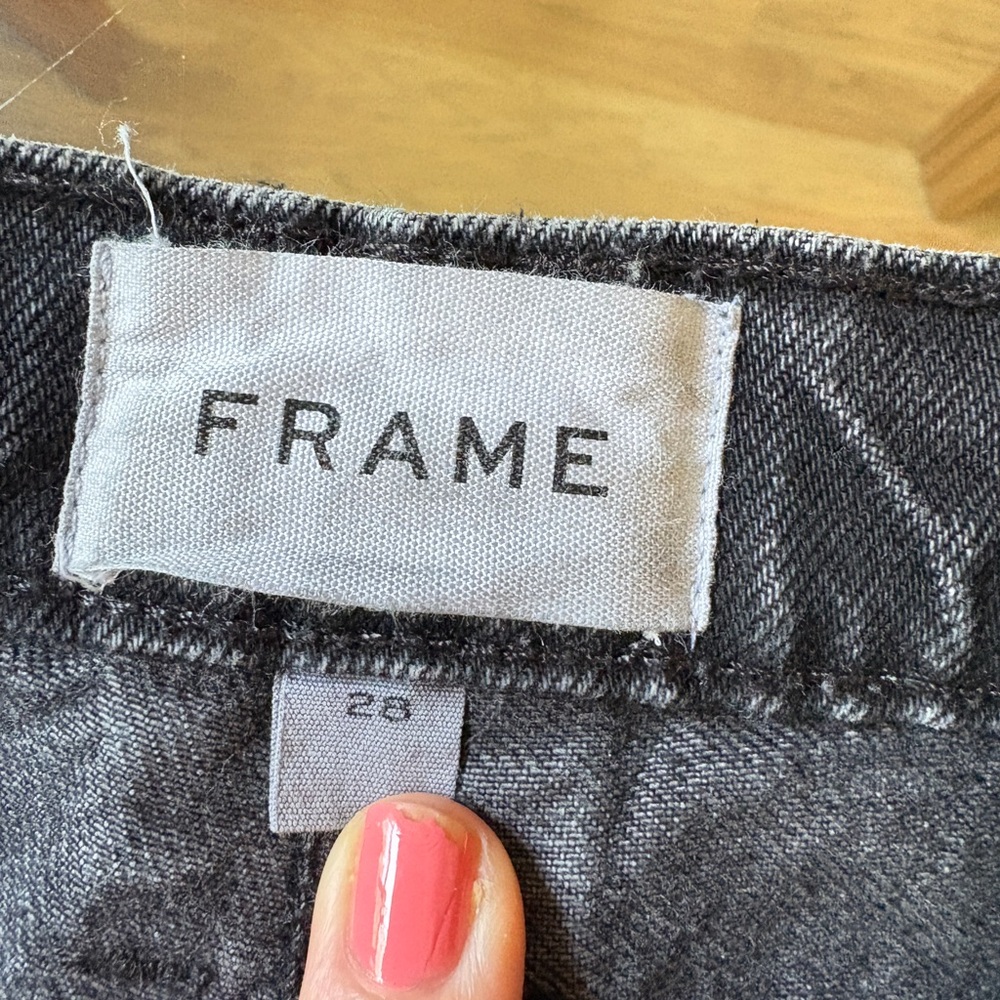 Frame Denim in inkwell Le High straight jeans - Picture 4 of 14